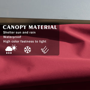 Kozyard Morgan Outdoor 10' x 12' Extra-Large Gray Aluminum Frame Pergola with Sunshade Canopy  (4 Color Options)