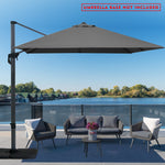 Kozyard Square Cantilever Umbrella 10ft × 10ft (4 Color Options)